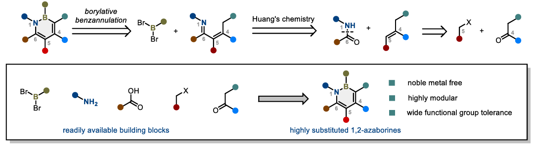 GBD_Lab's tweet photo. Excited to share our work on @ChemRxiv ! In collaboration with @EliLillyandCo , we developed a general, site-defined, metal-free approach to highly substituted 1,2-azaborines via borylative benzannulation of unsaturated imines. Congrats to the team!
https://t.co/PgKgCpq9Ts https://t.co/nAJ3iJG2zr