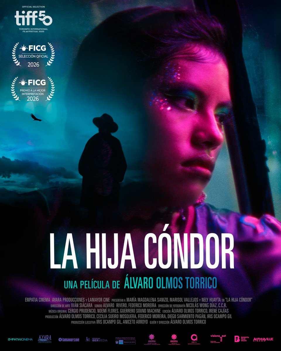 delfindeacero's tweet photo. Les presentamos el cartel oficial de #LaHijaCóndor, nuestro PRÓXIMO ESTRENO el 11 de septiembre en @CinetecaMexico XOCO/ Una película sobre la hija de una partera de la comunidad Quechua en Bolivia, que tiene que decidir si seguir con la tradición o buscar su vida en la ciudad. https://t.co/R8j4xPBazr