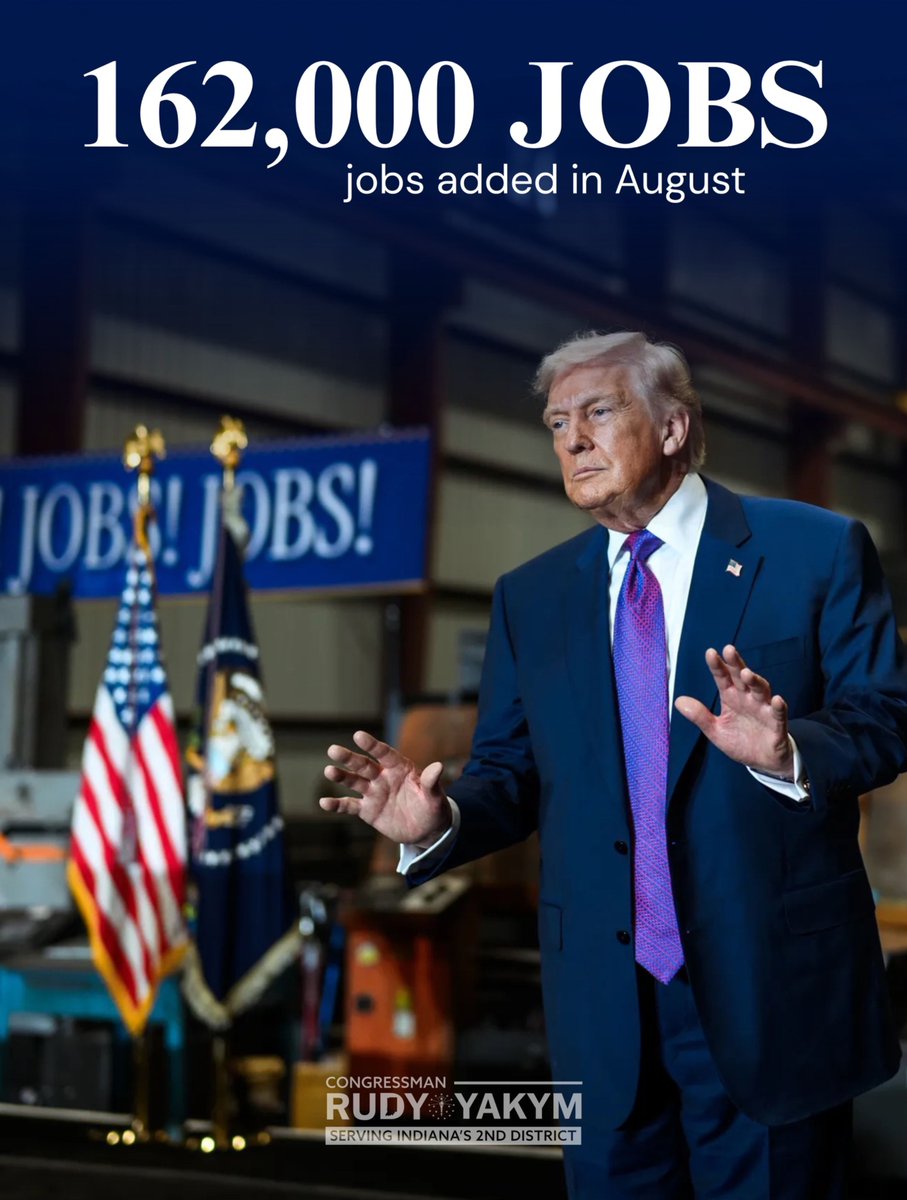 Image for the Tweet beginning: JOBS, JOBS, JOBS!

In August, the