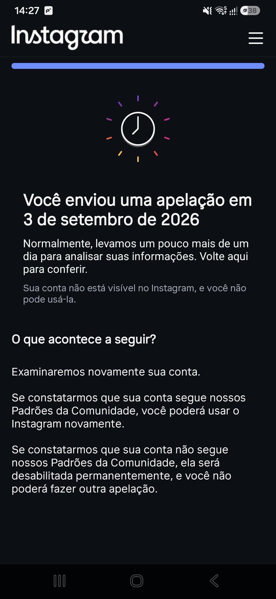 Yoshiii_XL's tweet photo. @instagram Isso aconteceu com a minha conta _blpzm_    estou esperando vocês retornarem com meu pedido, pois está me acusando de algo que não fiz... Aí é complicado e tenho ela desde 2019.... resolve aí, não acho justo suspender a conta por algo que não fiz. https://t.co/hi48Tbto3t