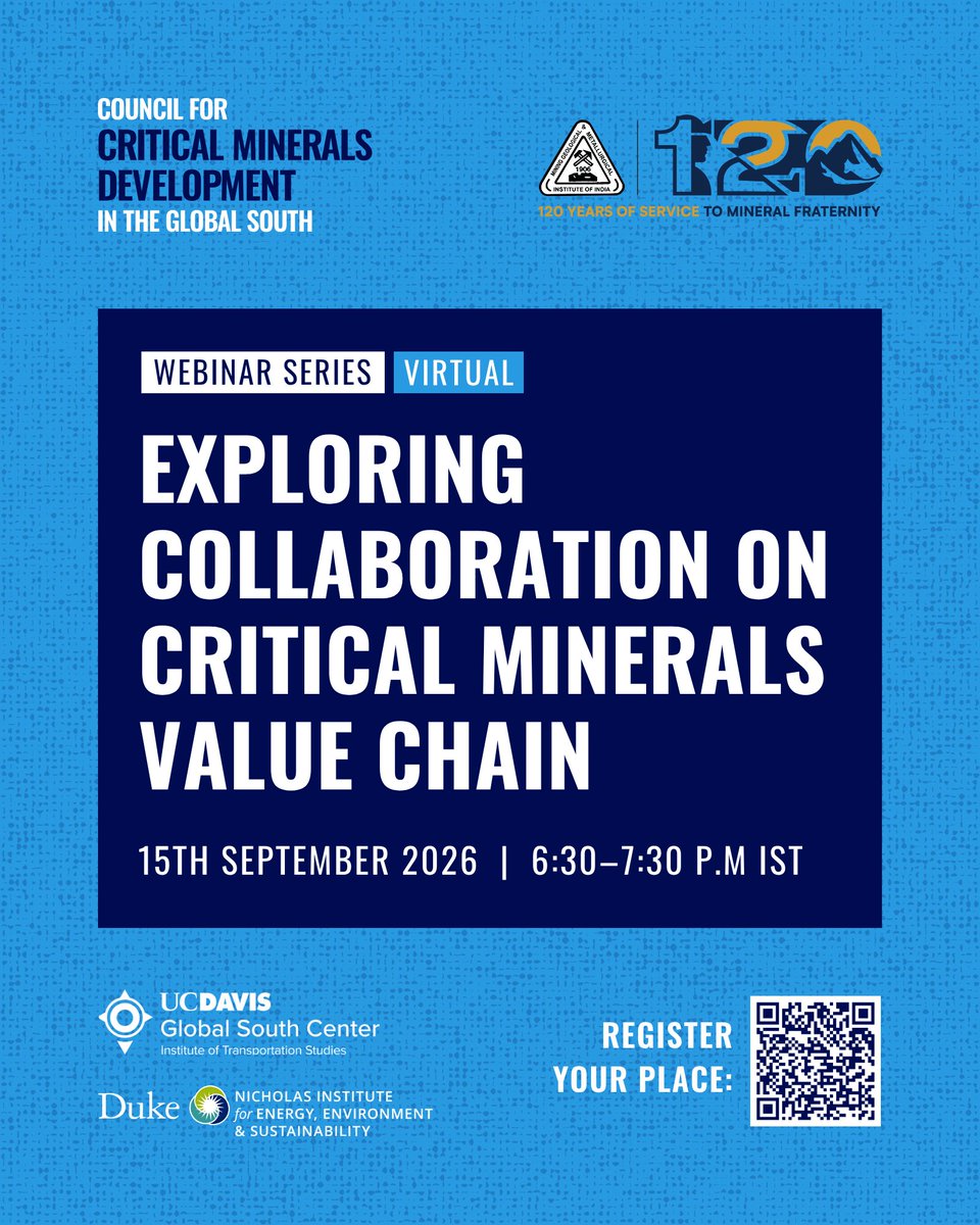 SEforALLorg's tweet photo. The #energytransition is driving demand for #criticalminerals.

But who captures the value?

Join us on 15 Sept to explore how the #GlobalSouth can work together across the value chain to capture more value beyond extraction.

Register 👉 https://t.co/nHWfhnt8al https://t.co/V4XAO6DKs3