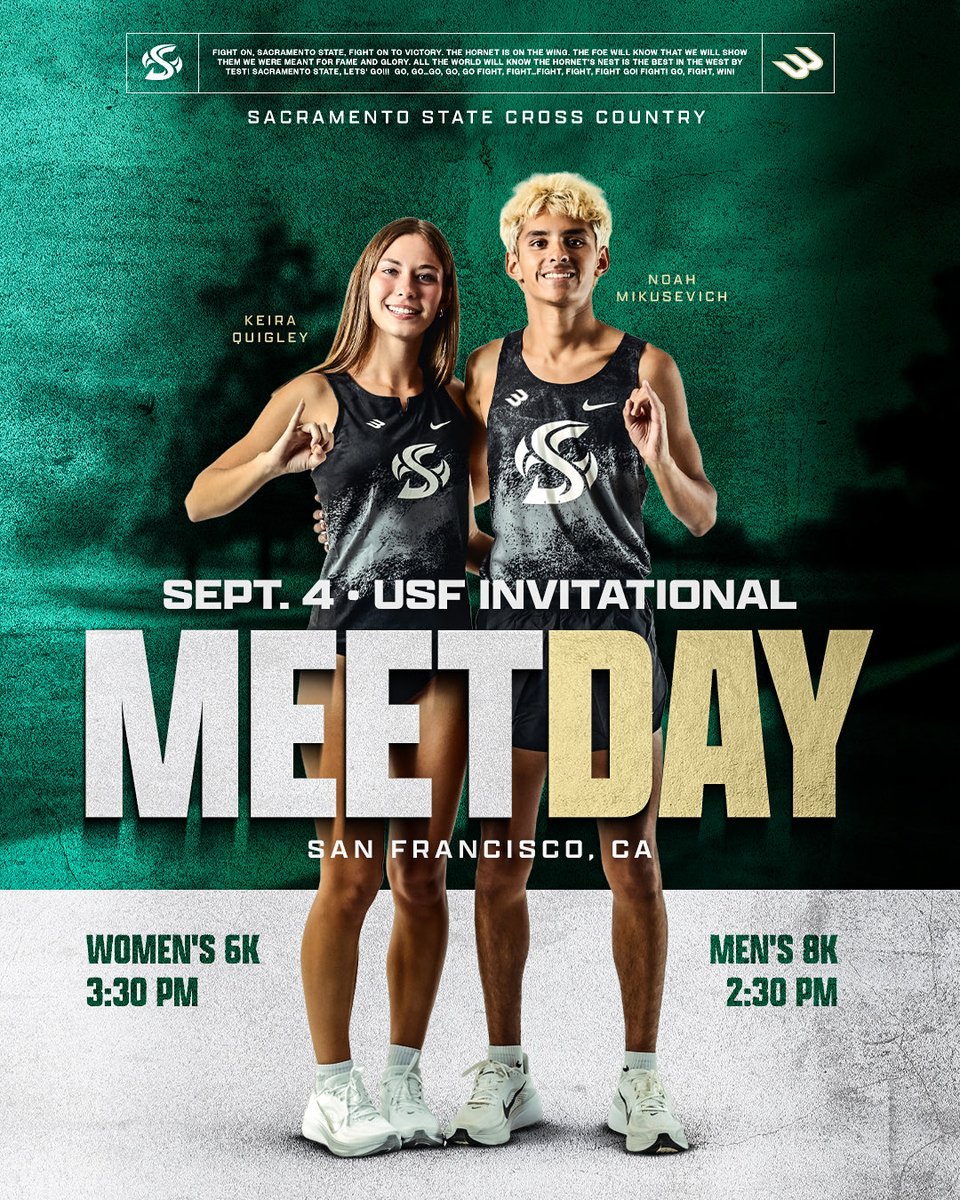 SacStTrack's tweet photo. Big West Debut in SF!
Live results: https://t.co/A1eQby7hAT
#StingersUp
#BeBold https://t.co/Zk6LVxnVOi
