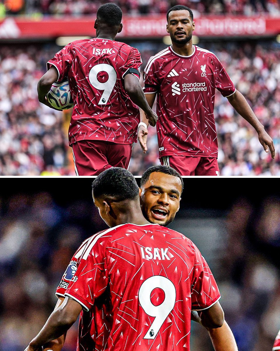Thetochline's tweet photo. 🚨Jamie Carragher on Isak and Gapko connection for Liverpool 

“If they continue like this they will likely turn out to be he best duo in the premier league now, i believe in them and I know they can compete for the premier league if they continue like this and don’t slow down”

“Isak is a very good striker and I see him competing for the premier league golden boot this season”.