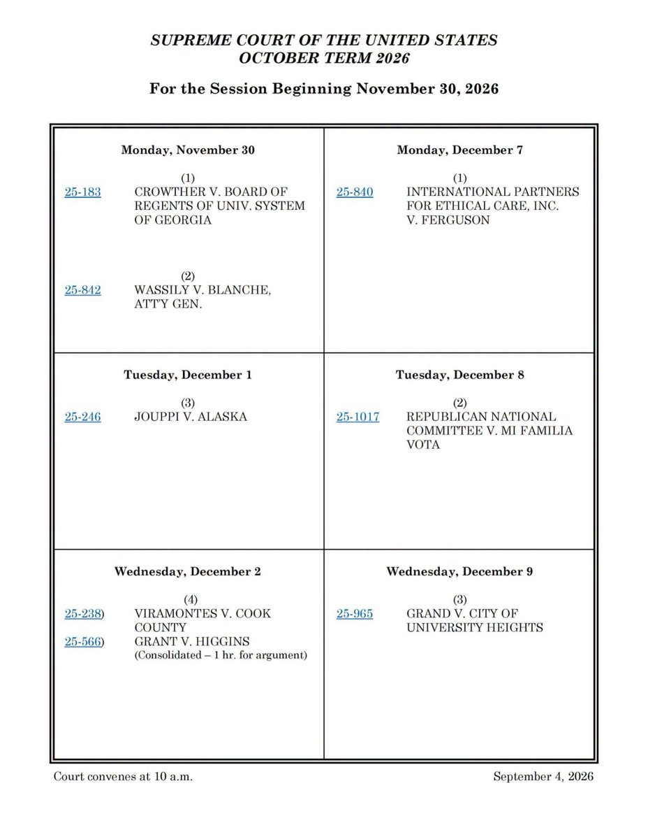 FreedomSsteel's tweet photo. we have a date 12/2/26 oral argument in Viramontes https://t.co/2ob652BRa4