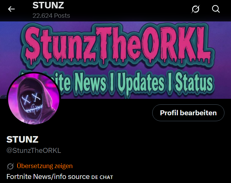 StunzTheORKL's tweet photo. Altes PFP gefällt mir doch Besser + Hype auf Fortnitemares 2026

#Fortniteㅤㅤ https://t.co/0keTIza2Qn