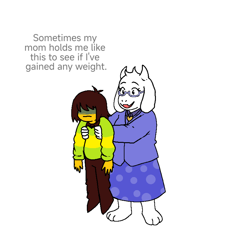 Ohghyyy's tweet photo. Toriel being a good mom and taking care of Kris https://t.co/Dpa850Npbt