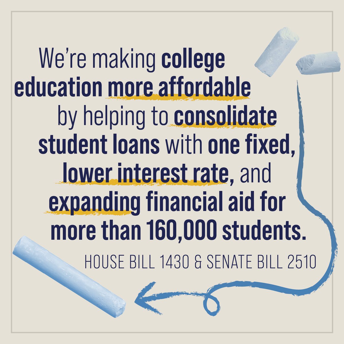 RepMBC's tweet photo. While the federal administration doubles down on stripping our invaluable educators of professional degrees and other opportunities for critical student aid, Illinois is standing up for teachers and our future educator workforce. https://t.co/hVvEPhlfii