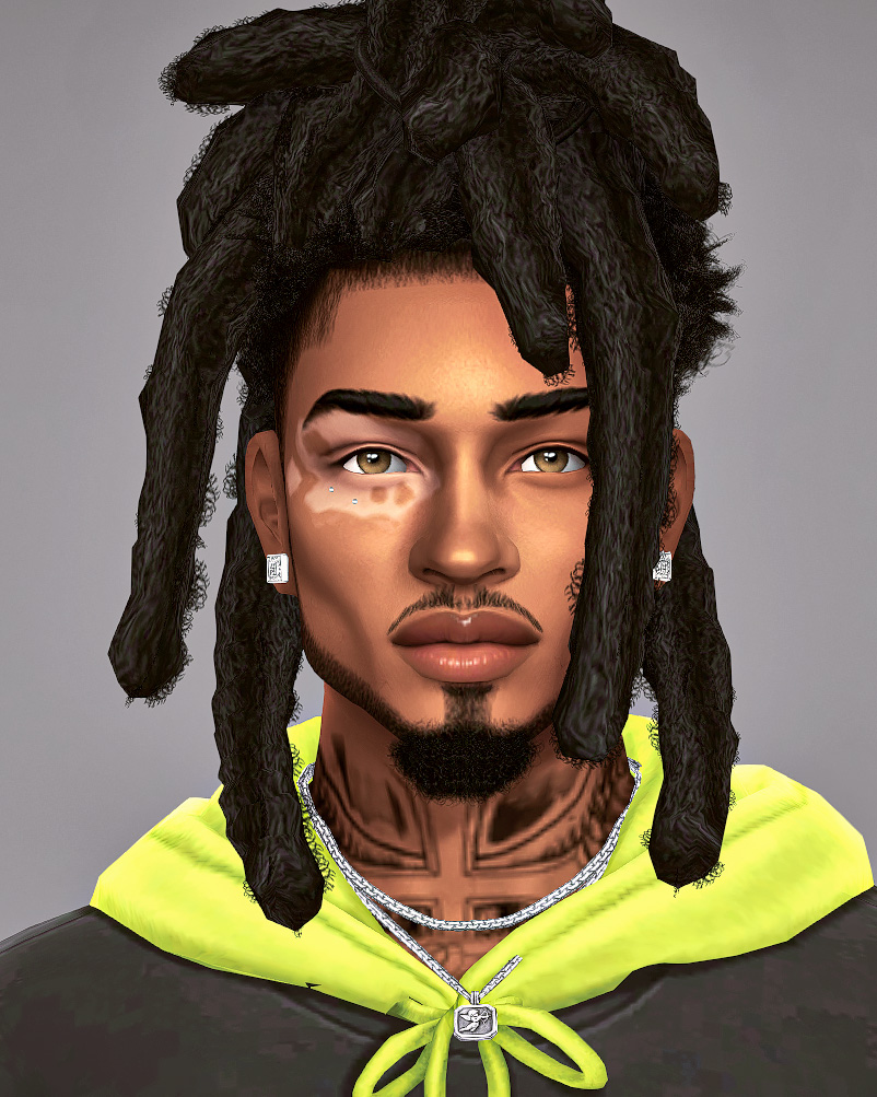 TayeSimz's tweet photo. Sul Sul! Really felt like creating a new sim today yall.
His name is JT (Jace Tucker). Definitely a gamer. 🎮 
Used some items (jewelry, clothes) from the AxA Richboy CC pack from @aharris00brit. 70+ items is insane 😍Link below 👇 https://t.co/XdLPlWBKcl