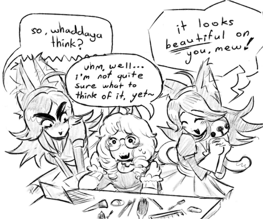 huskpupz's tweet photo. ralsei princess makeover https://t.co/uVBwrbf1W8