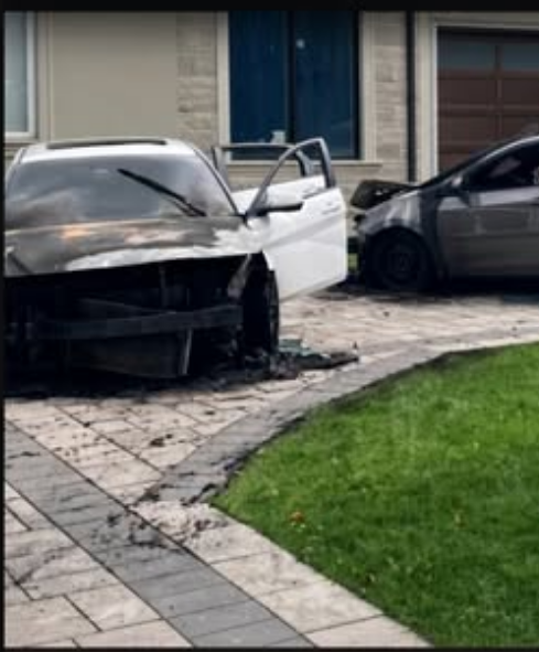 Tablesalt13's tweet photo. ‼️NEW 

 24-year-old Roshvin Crofton has been arrested and charged 

for allegedly pouring accelerant and burning vehicles parked in the driveway of Canadian Liberal MP Salma Zahid. https://t.co/GSG6k3W9oh