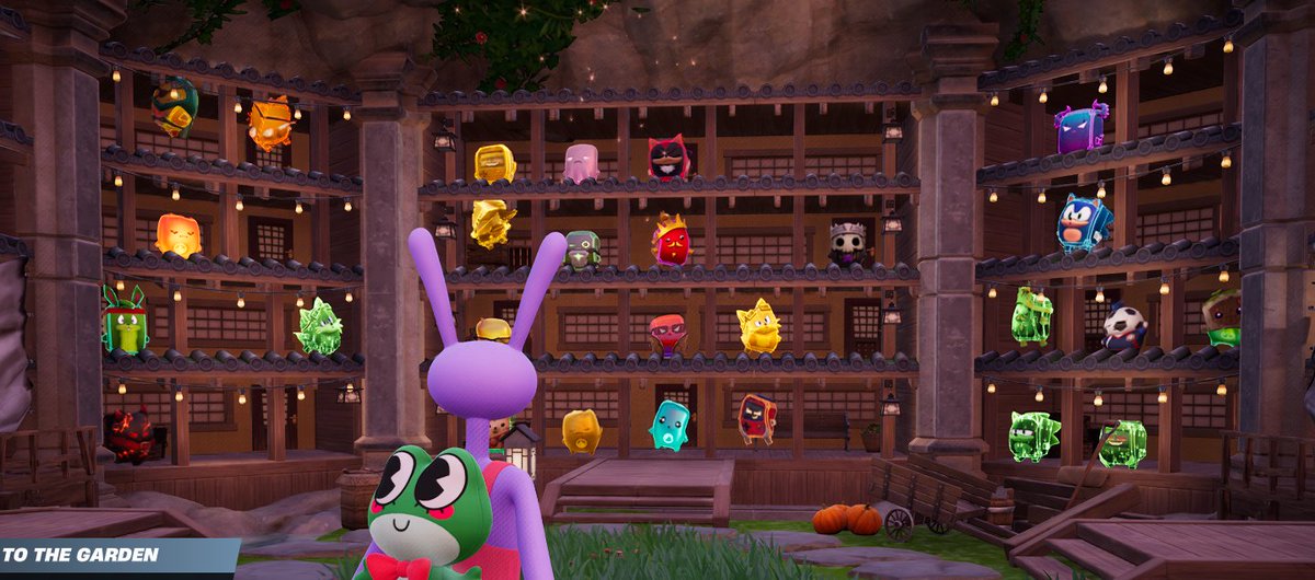 Redstonelle's tweet photo. Why does the Fortnite sprite garden lowkey look like those cubicals from the Emoji Movie? https://t.co/dPjoAJFAb9