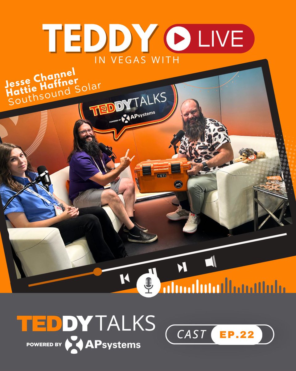 APsystemsSolar's tweet photo. In this episode, Teddy sits down with Jesse and Hattie to talk about Southsound Solar’s history, their experience serving customers throughout Washington’s South Sound region, and their long-standing relationship with APsystems.

Catch the full convo: https://t.co/Cg0TyRF77h https://t.co/oo5a0j9sVR