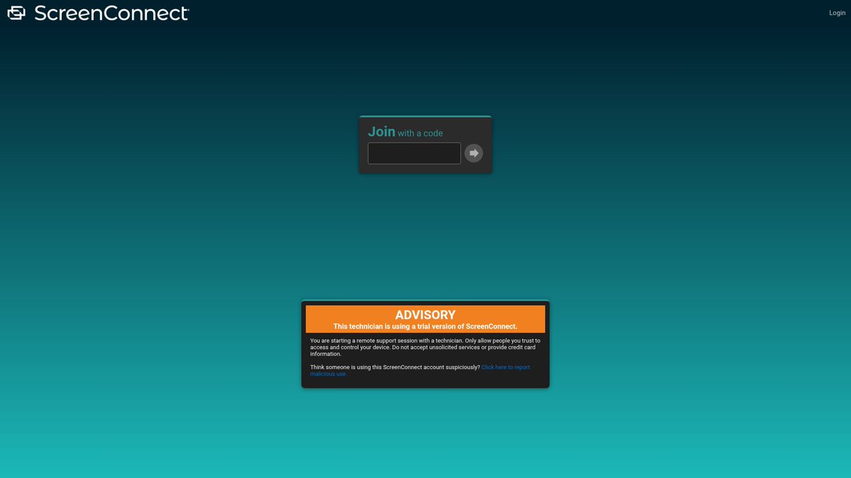 curious_drac0's tweet photo. Day 3 of posting #CTI findings everyday for 30 days

Suspicious ScreenConnect instance at holtermediainc[.]screenconnect[.]com (15.204.108.63) serving /Bin/ScreenConnect.ClientSetup.exe?e=Access&amp;y=Guest.

Flagged as #HackTool/#RemoteAdmin/#Trojan

#ScreenConnect #ThreatIntel https://t.co/zmxGSYBg4t