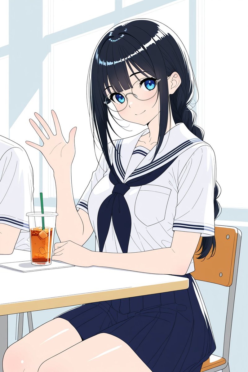 Variablebe63325's tweet photo. メガネ美少女なしおりちゃん https://t.co/5J3u2Ejxou