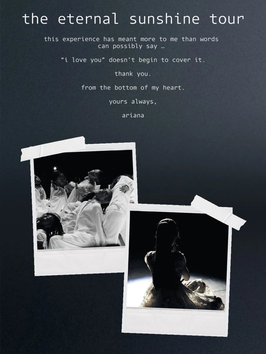 arianatorswildt's tweet photo. "yours always, ariana" LIVE ALBUM TITLE YUP https://t.co/w2orSm2HJ9
