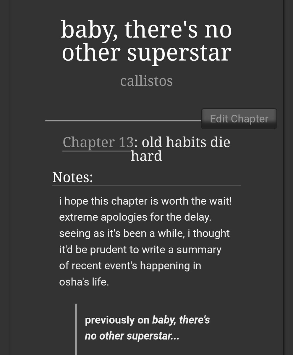 caIIistos_'s tweet photo. UPDATE!

baby, there's no other superstar

13/20 | explicit | 151k
#oshamir #myfic

🎬 actors au
🎬 celebrity culture
🎬 mario kart showdown
🎬 competitive spirit
🎬 some hand-t-hand action...
🎬 and they were costars!

link below! 👇 https://t.co/TBTvOLApDb