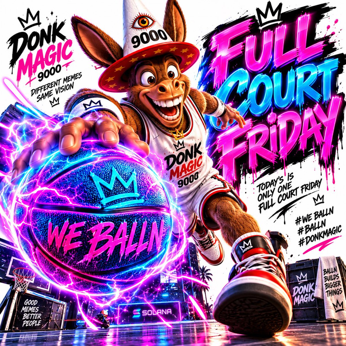 Eternal_HeroS's tweet photo. @TheBallnChikn ๐ชโจCome in guys, join to ๐๐ป
๐ โFULL COURT FRIDAYโ ๐ซ๐จ
#DonkMagic โ @Eternal_HeroS
#Balln โ @TheBallnChikn
& our biggest funny friend @hoopdreamsbball is in here on ๐
#Avax #Solana #Crypto https://t.co/kzxxIMZnCb