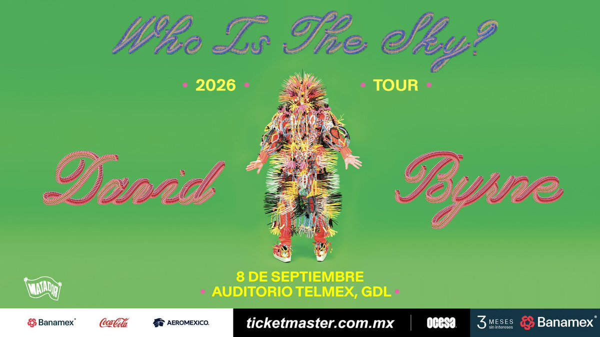 RMXradio's tweet photo. Tenemos boletos para que vivas a David Byrne como se debe: de frente, a todo volumen y sin explicaciones.

¿Cómo participar? Escúchanos al aire.

#RMX #HolaRMX #DavidByrne https://t.co/gzdOKqwJoF