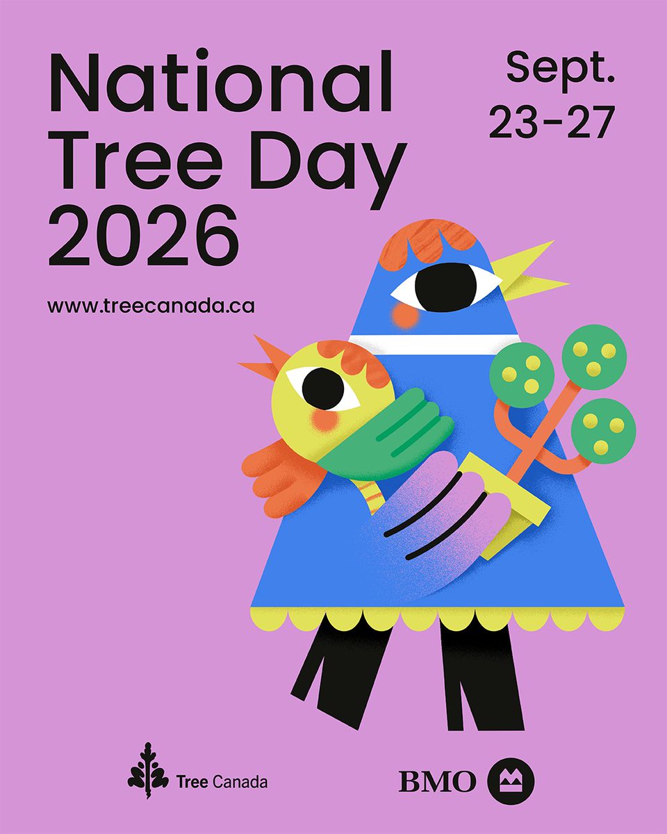 TreeCanada's tweet photo. Are you still looking to make an impact on National Tree Day? It's not too late! Donate or start a fundraising team to help grow more climate-resilient communities across Canada. Donate now: https://t.co/D7o7JDjb1S #NTD2026 https://t.co/EYvyIOaC6H