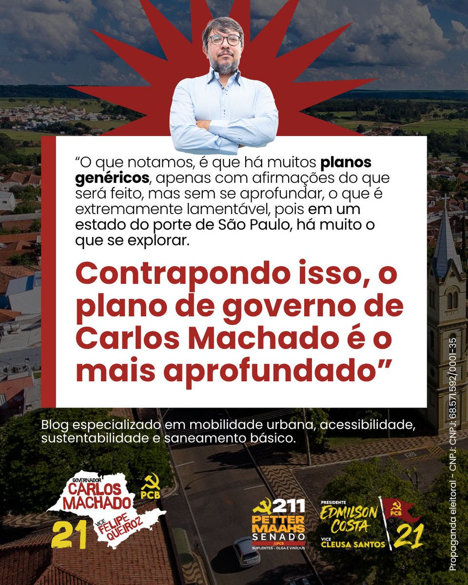 PCBSaoPaulo's tweet photo. UM PLANO COM MÉTODO 🚩

Governar São Paulo não é um jogo; é preciso ter um plano real, com propostas detalhadas e construídas em diálogo com a classe trabalhadora Paulista. https://t.co/hpa6OOYaeS