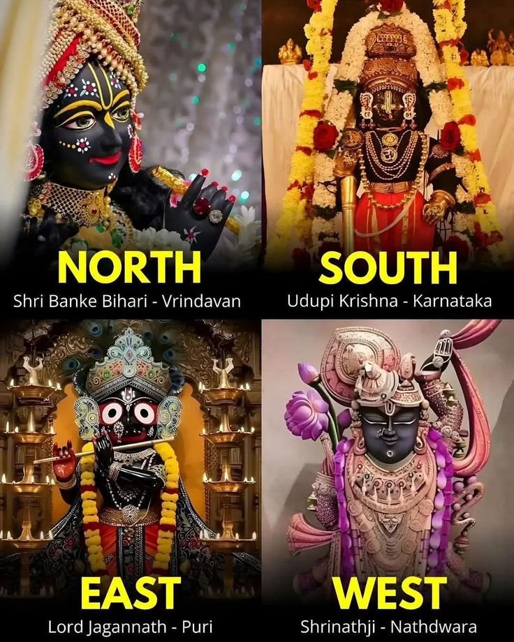 MrsGandhi's tweet photo. One Nation. 
One Devotion. 
One Krishna!

From the sacred lanes of Vrindavan to the temples of Karnataka. From the shores of Puri to the divine darshan of Nathdwara. Shri Krishna lives in the soul of Bharat.

Different traditions, Different languages, Different forms of worship… yet one eternal bond of Love and Devotion.

Wherever you go in Bharat, you find Krishna.
And wherever Krishna is, you find Bharat. 

जय श्री कृष्ण!!

#Janmashtmi 
#JaiShreeKrishna