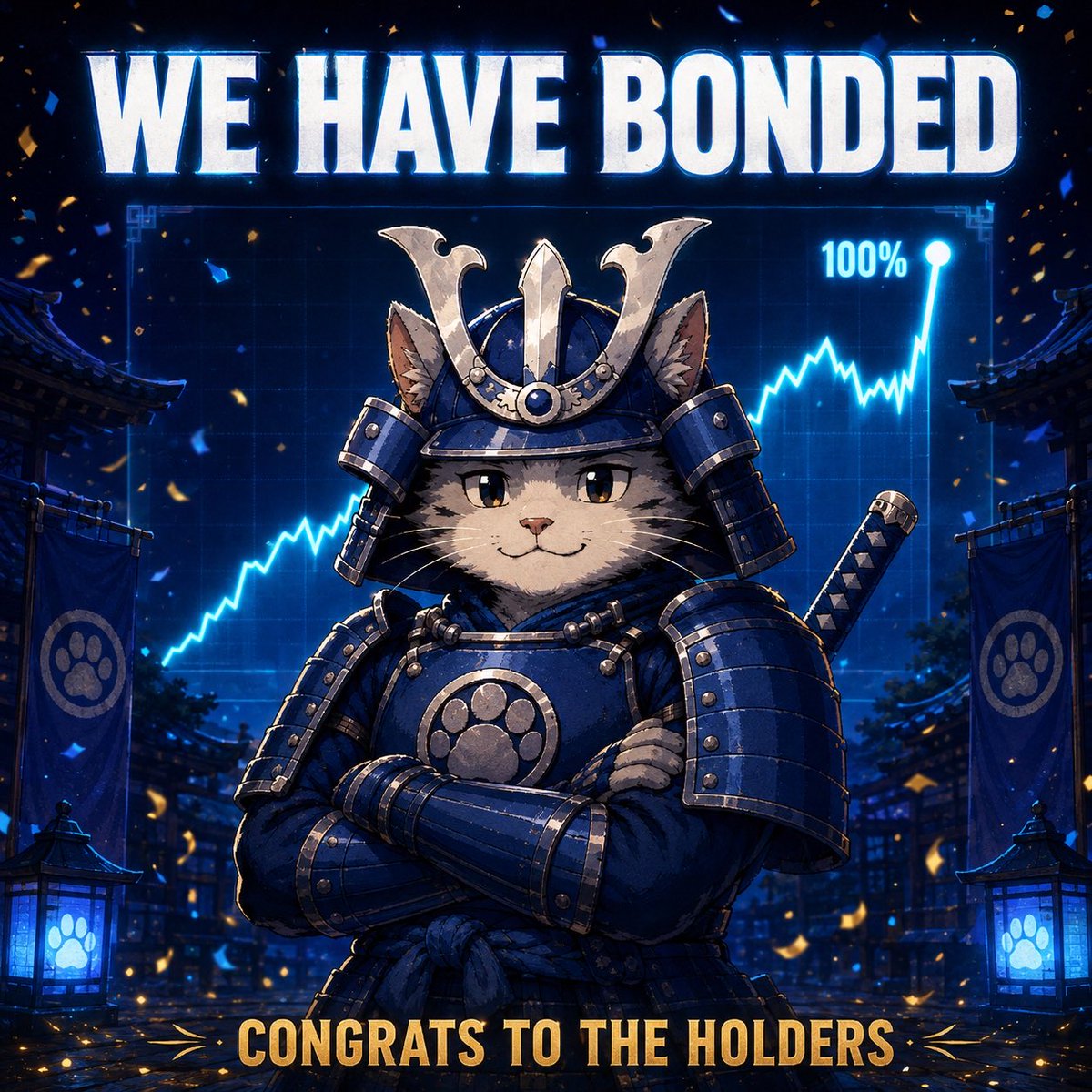 RoninCatonRonin's tweet photo. CONGRATS $RONCAT HOLDERS 🥂 

NOW ITS TIME TO WORK. https://t.co/e8NAB9rpwh