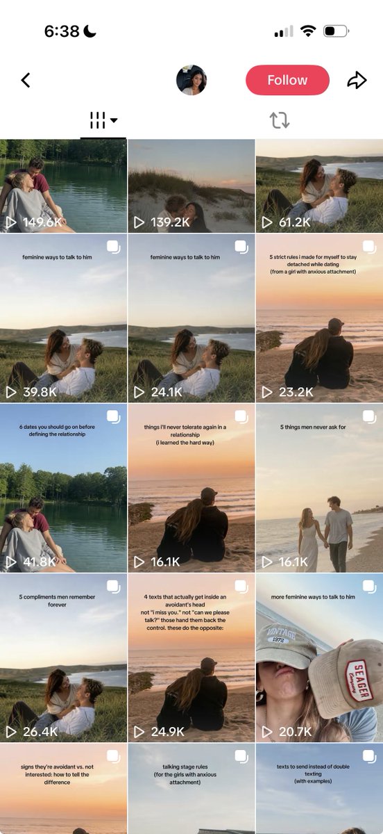 _mattwelter's tweet photo. "Groundly" iOS app marketing w/ slideshows

every post follows the same formula:

1. bold hook slide like "5 uncomfortable laws..."
2. numbered relationship tips
3. subtle soft selling ios app https://t.co/qVK6ZkqeNz