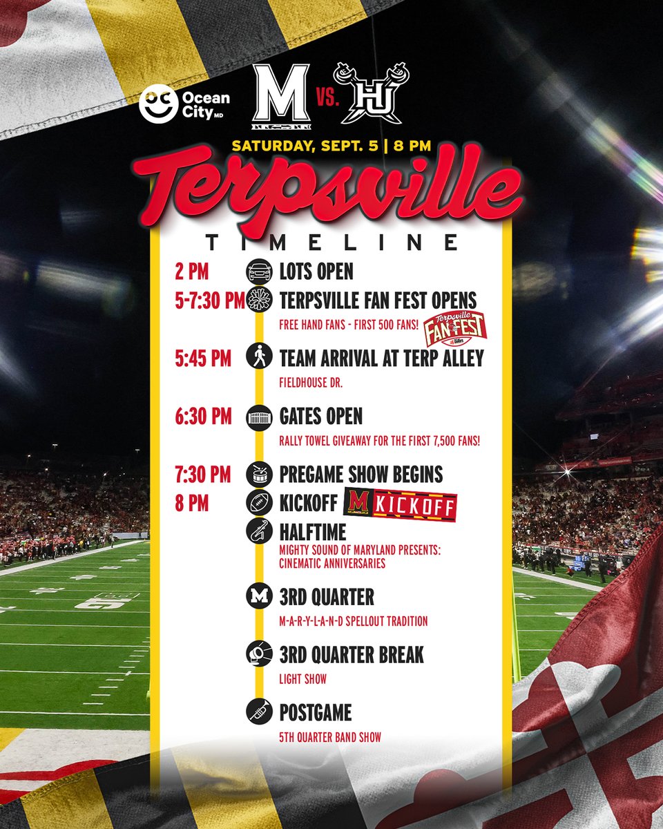 TerpsFootball's tweet photo. Your Saturday in Terpsville 🐢 https://t.co/L03FIBGxFK