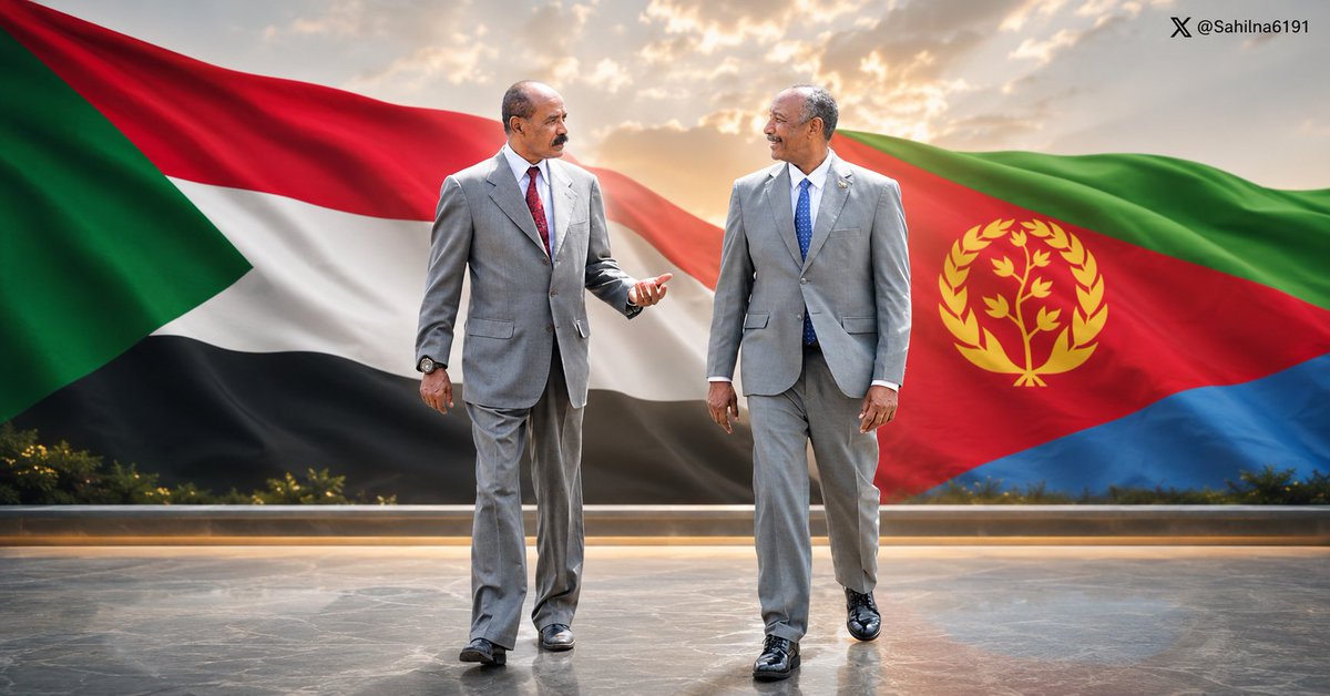 Sahilna6191's tweet photo. #Asmara speaks. The region listens. 🇸🇩🇪🇷
Strong neighbours. Sovereign nations. One strategic region.
By #Wedi_Jelhanti

#Eritrea #Sudan #Asmara #HornOfAfrica #RedSea

https://t.co/GjVxs4rRNd https://t.co/C8TSt4CZJ3