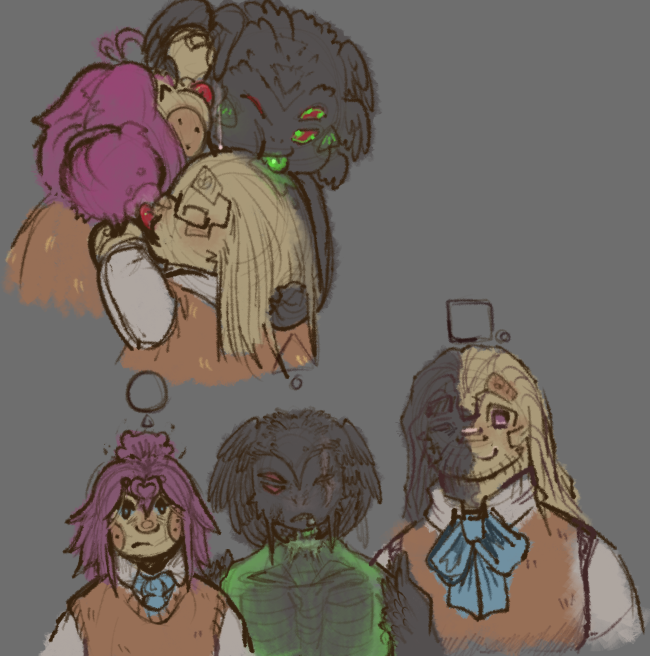 Skaetborb's tweet photo. 1xdoe2 again ahehe ++ design practice/comparison since i feel my 1x design was a bit lacking https://t.co/QJiVB7G1Yb