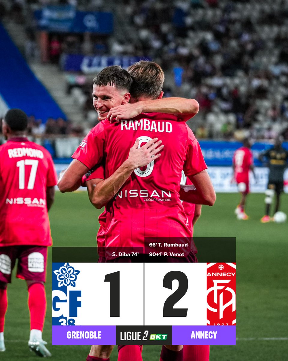 Ligue2BKT's tweet photo. Le @FCAnnecy s’offre le derby des Alpes ! 🏔️

#GF38FCA https://t.co/EPuBvrbmgJ