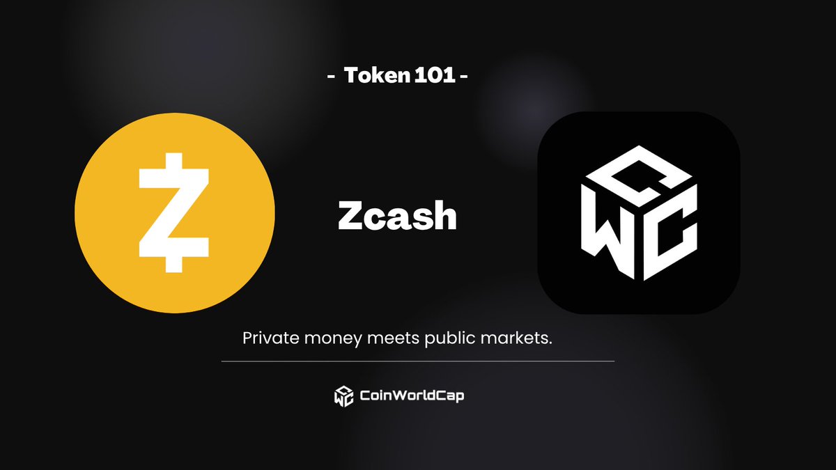 CoinWorldCap's tweet photo. CWC Token 101: ZEC
What is Zcash — and why is privacy back in focus?
From shielded payments to a newly listed U.S. investment product, here’s what’s putting zcash:native back on the market’s radar.
A quick breakdown 🧵
#CWC #ZEC #Zcash #Crypto #Token101 https://t.co/qcf3MPp1pI