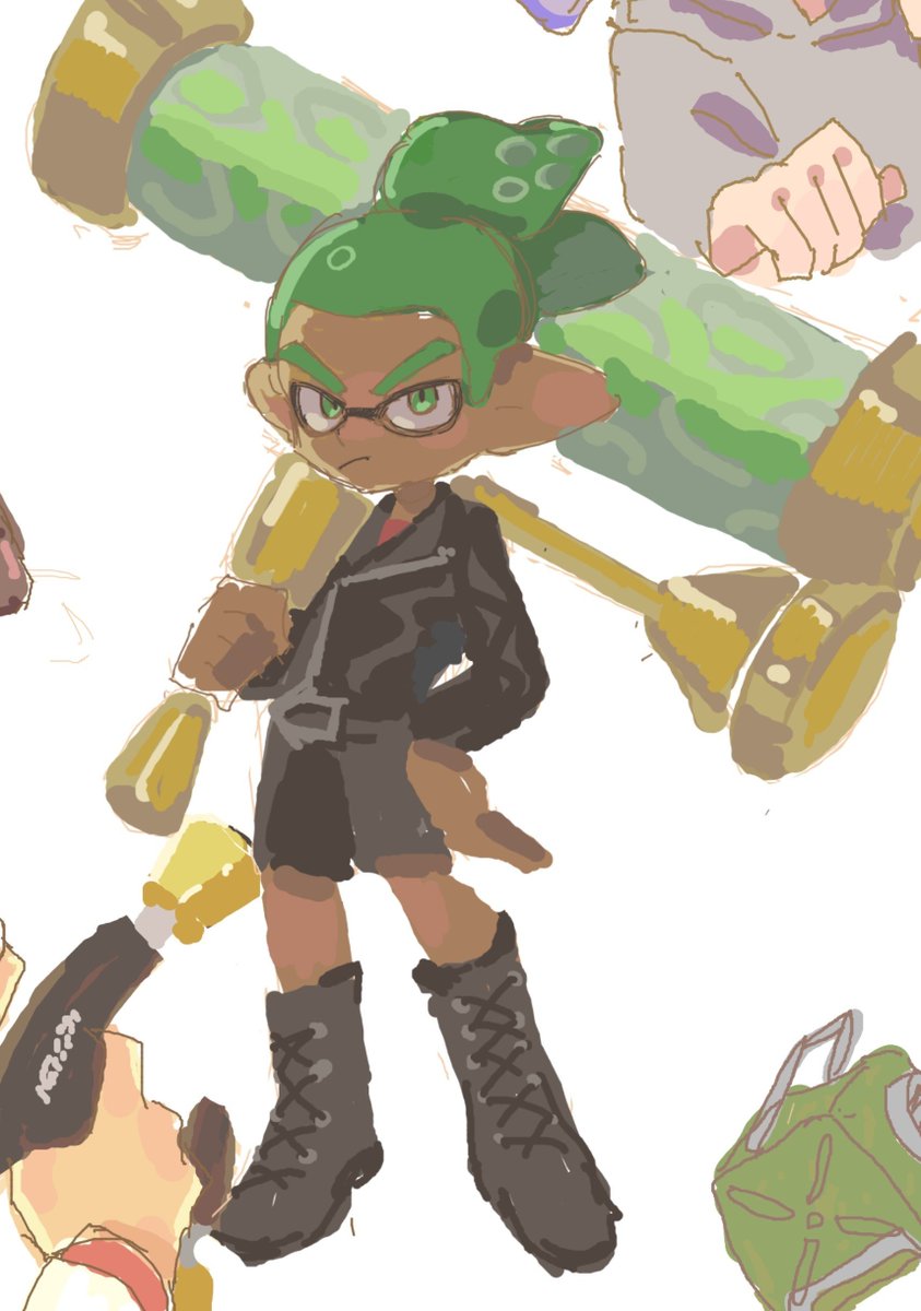 issai_gm's tweet photo. コロイカ描いたよ！ https://t.co/bkXF0e8mfG