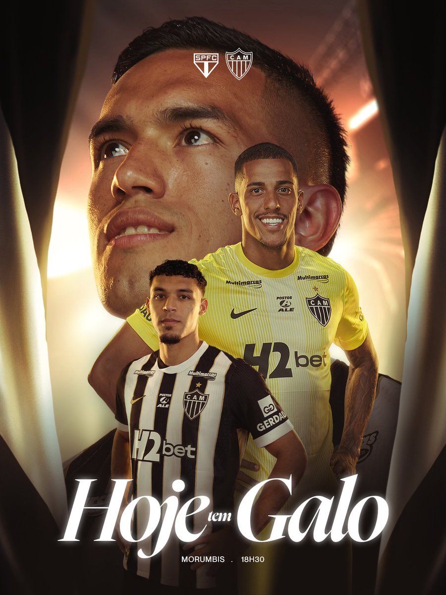 Atletico's tweet photo. 🐔🔥⚔️ HOJE TEM GAAAAAAAAAAAAAAAAAAAAAAAAAAAAAAAAAAAAAAAAALLLLLLLLLLLLLLLLLLLLLLLLLLLLLLOOOOOOOOOOOOOOOOOOOOOOOOOOOOOOOOOOOOO!

⚽ São Paulo x Atlético
🏆 Brasileirão
⚙️ 26ª rodada
🕡 18h30
🏟️ Morumbis
📺 Premiere
🎥 Pré-jogo às 17h na GaloTV H2bet

#SPFCxCAM #HTG https://t.co/s6115Sde8r