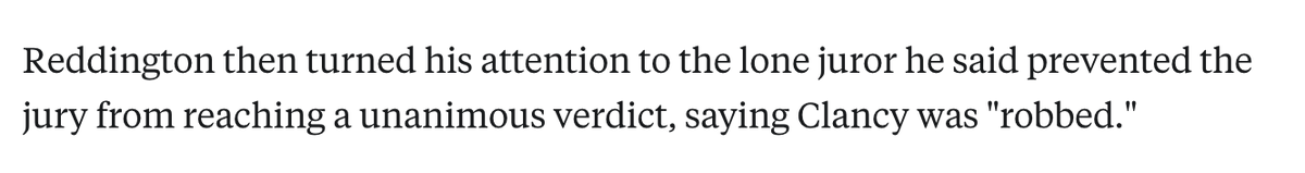 NoLongerBennett's tweet photo. I advise you to take a beat before saying anything public about the jurors in the case you've just tried.

This is distasteful, and may be grievable. https://t.co/6iLEXnjxs6