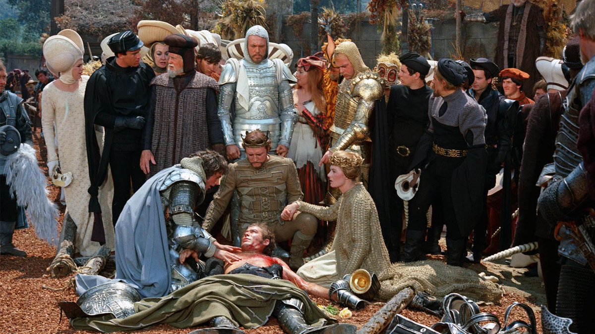 vikare06's tweet photo. The 1967 version of "Camelot" won the 40th Academy Award for Best Costume and it definitely deserved it https://t.co/FHdvcFi0BL