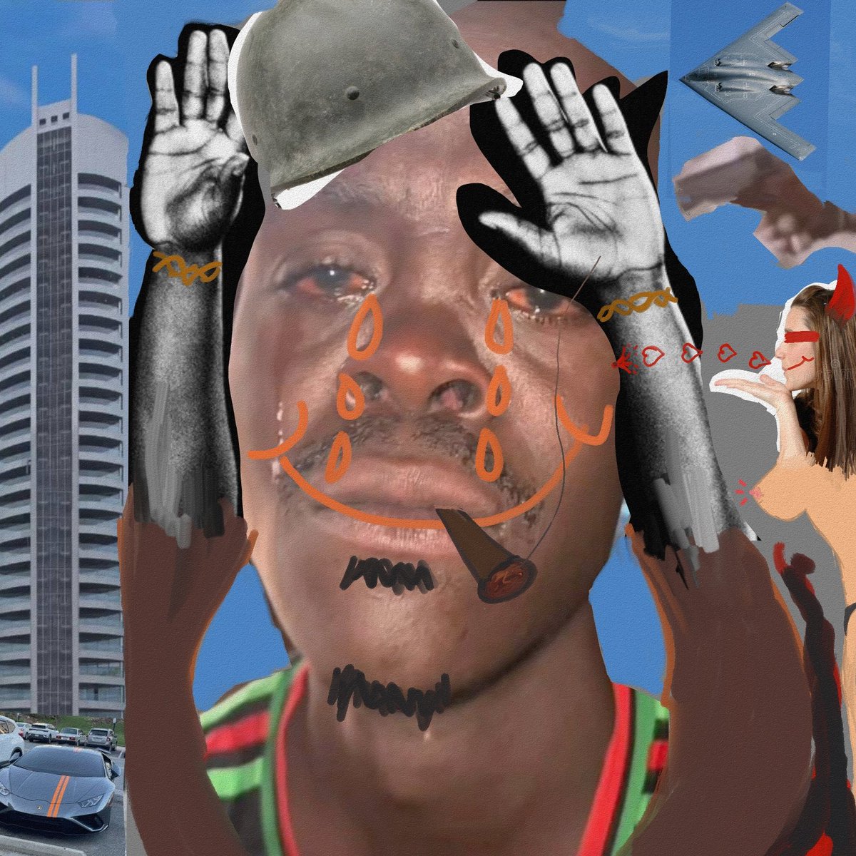 caeserdgreat's tweet photo. Gangster surrender, art by me created by me🪖.
My work on the innerman of youth. Life men faces that breaks them, which they also seclude in the content of their minds. The things that breaks men.
#art
#gallery
#OpenDialogue
#creatives https://t.co/BJcFibGxlU