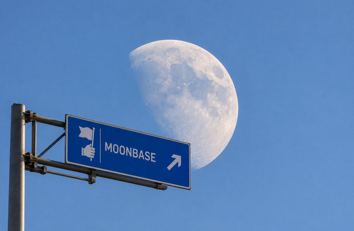 moonbaseo1's tweet photo. @1CrypticPoet @base ever heard of Moonbase?

apparently planting the flag gets you closer to spcx https://t.co/avahth6cO4