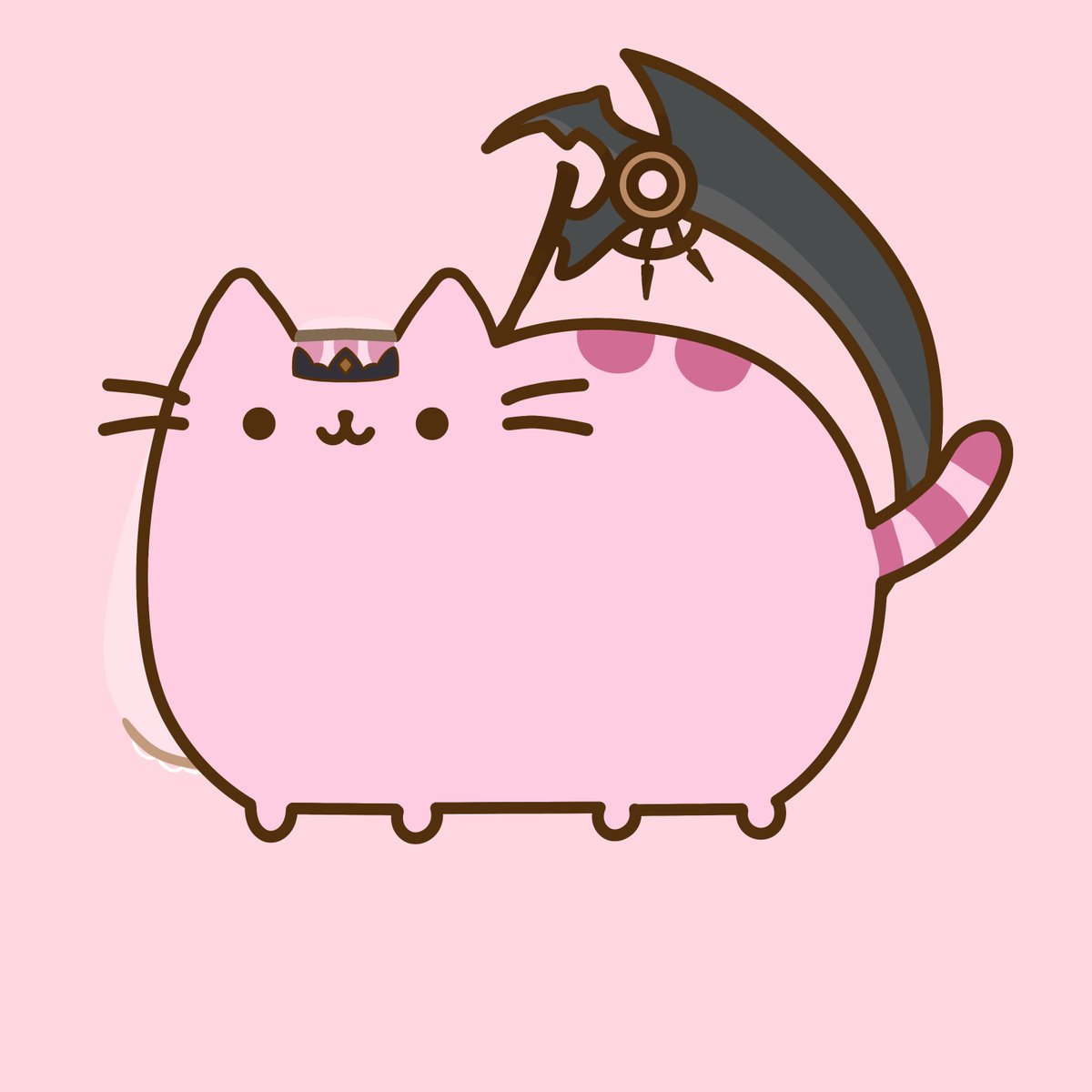 nana1ngel's tweet photo. mori calliope pusheen. please don't offend her. 
she knows your mom's phone number. 
#callillust https://t.co/NbYlznEnLf