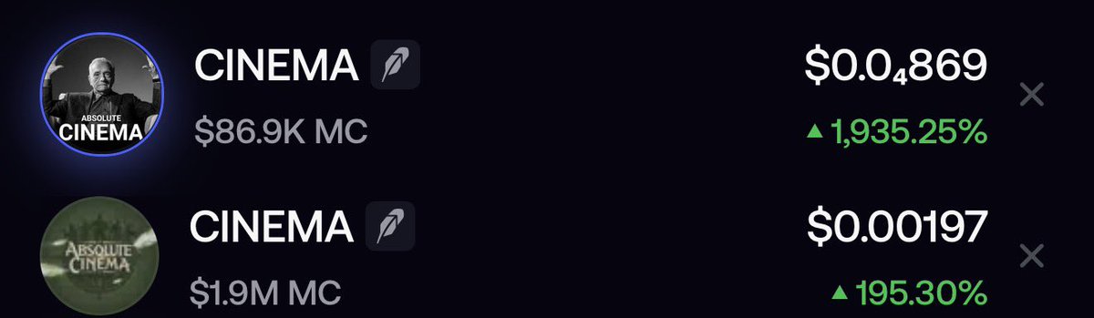 SpiderCrypto0x's tweet photo. Flipping imminent 

0x9763cdbfe38db9e999346f544d1c8630ec1a7666

Absolute $CINEMA https://t.co/L71xbrhtlD