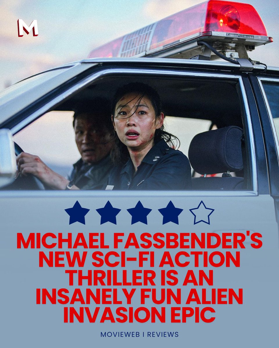 movieweb's tweet photo. Na Hong-jin's 'Hope' is a bonkers, bloody alien-invasion blast — blistering car stunts, laugh-out-loud dialogue, and carnage galore in a small South Korean town. Y

es, the CGI aliens are rough. No, that doesn't stop this from being one of 2026's best rides. https://t.co/p1RvIA3oJn