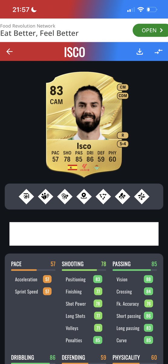 Bubu_El_Pacho's tweet photo. @FutSheriff Isco 7 playstyles https://t.co/oQCyfX5WFd