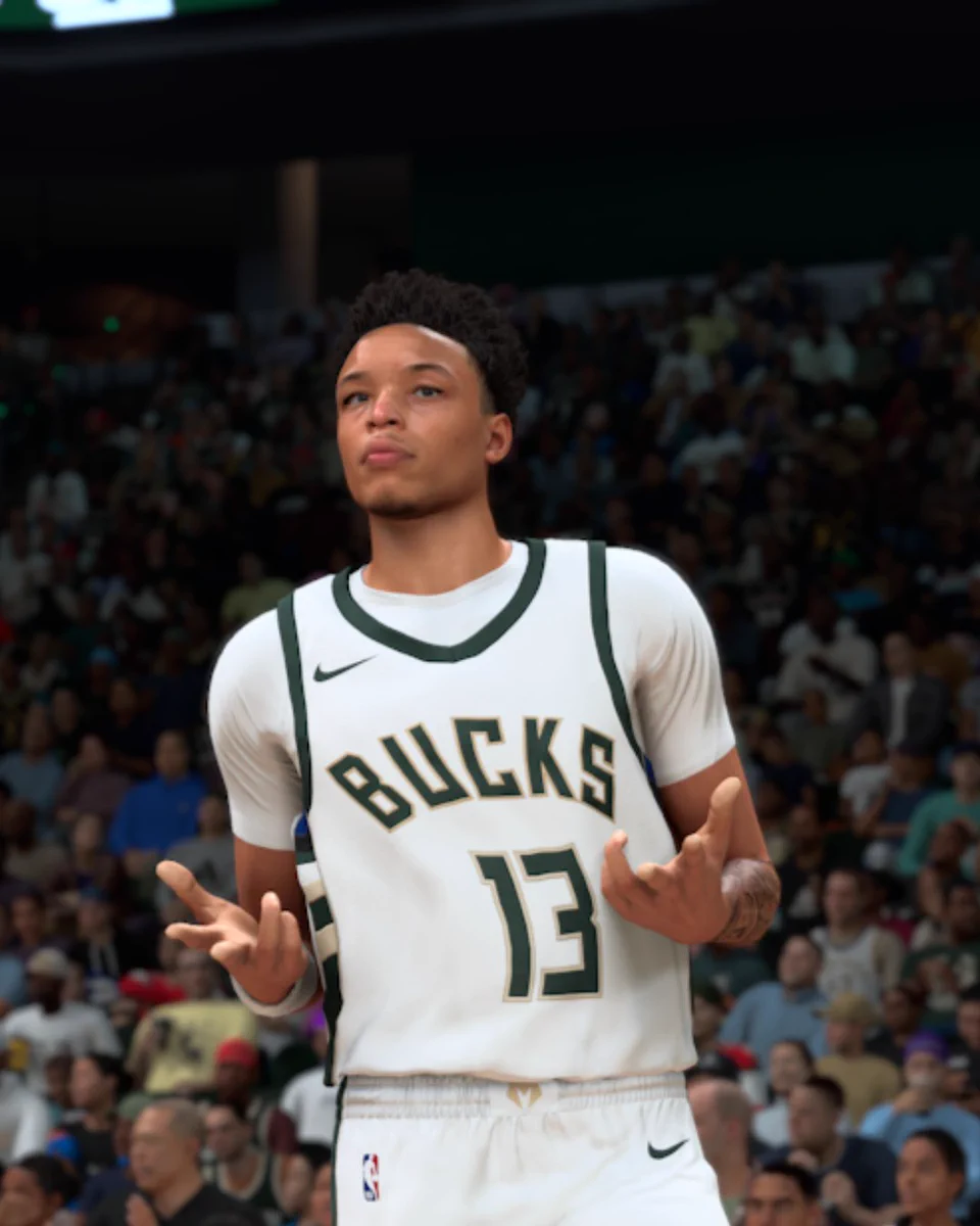 A photo of Ryan Rollins celebrating in NBA 2k27.