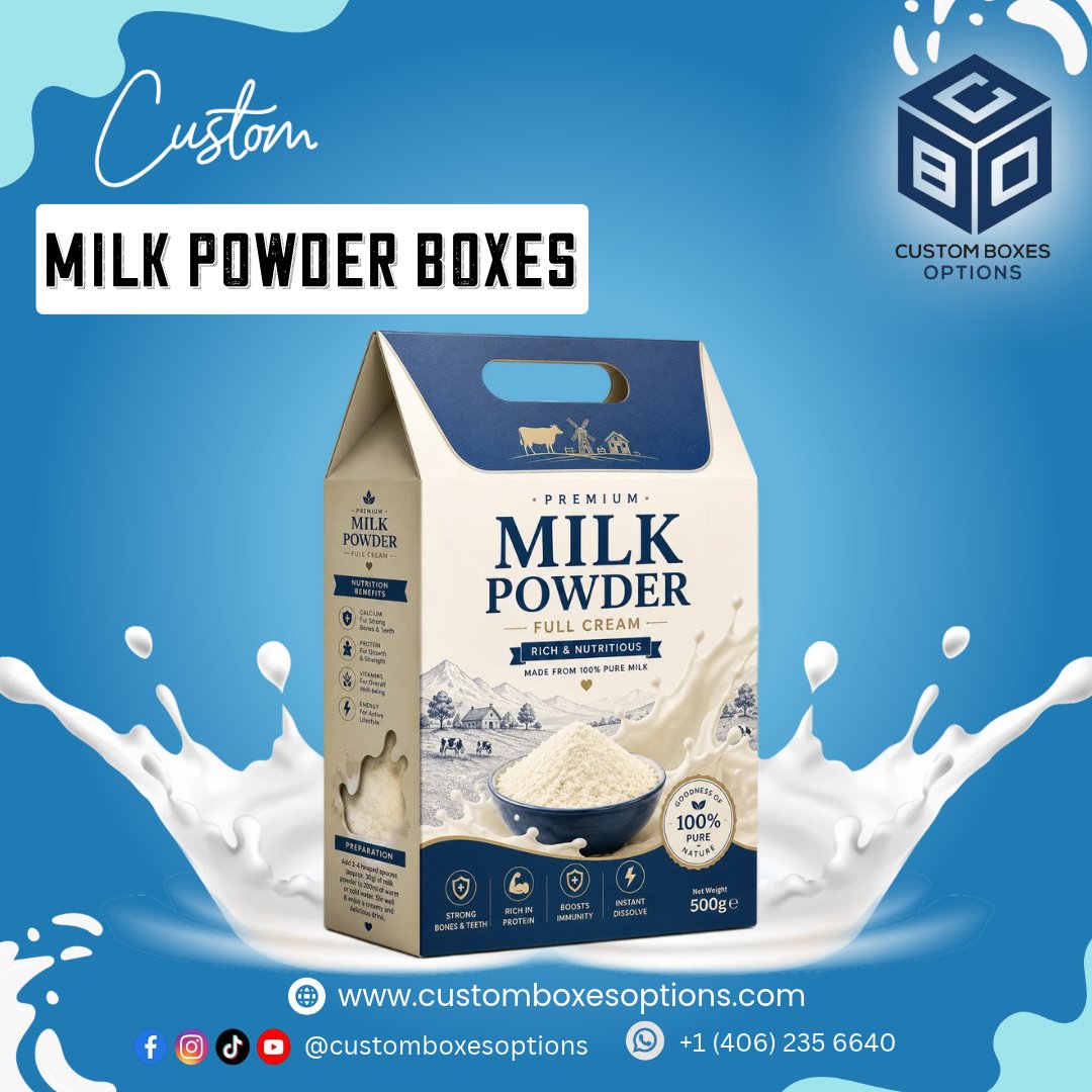 customboxoption's tweet photo. The goodness of 100% pure nature. 🥛✨ Rich, nutritious, and made from full-cream milk, with packaging that carries the farm-fresh quality straight to your shelf.
🌐 https://t.co/XXLN4IkVOi
#CustomPackaging #MilkPowderBoxes #FoodPackaging #PureAndNatural #PackagingDesign https://t.co/Ir23Brqiar