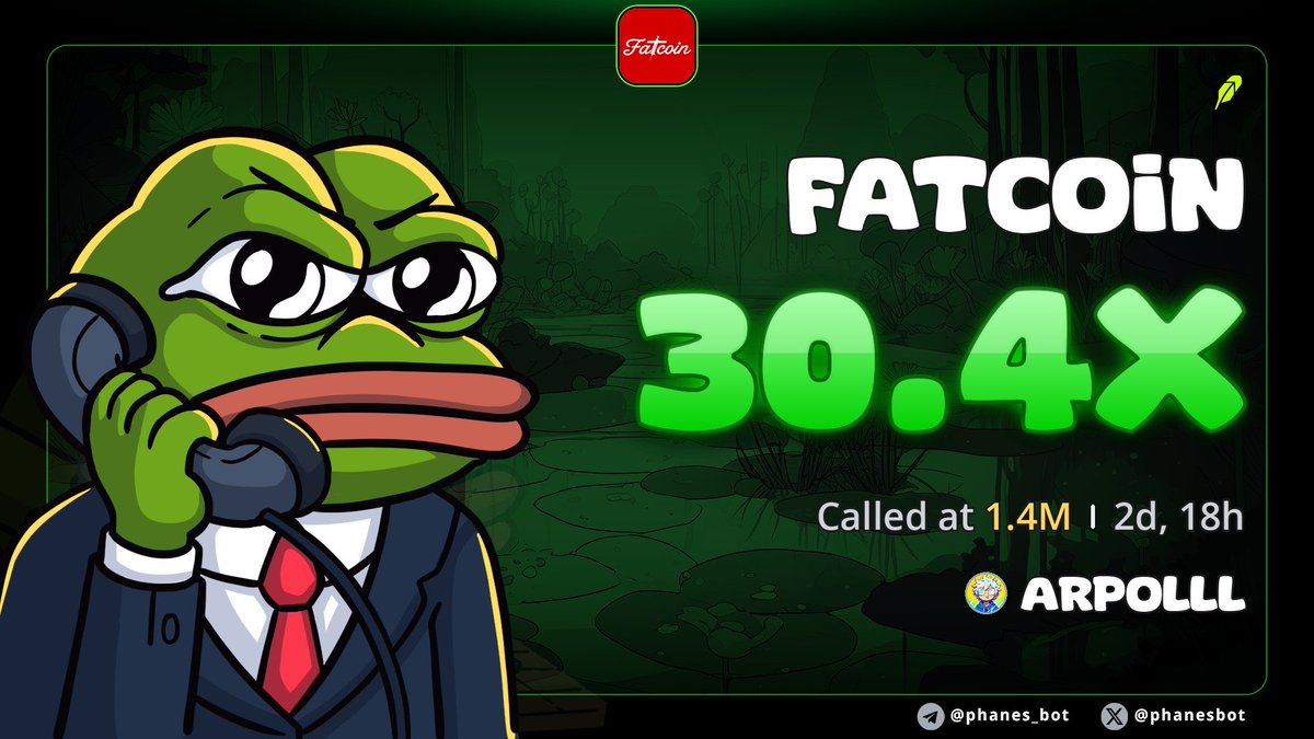 KiimTOD99's tweet photo. 1.4M → 30.4x 🐸

$FATCOIN was one of those calls.
The next one is already loading. 👀 https://t.co/aywanTUj02