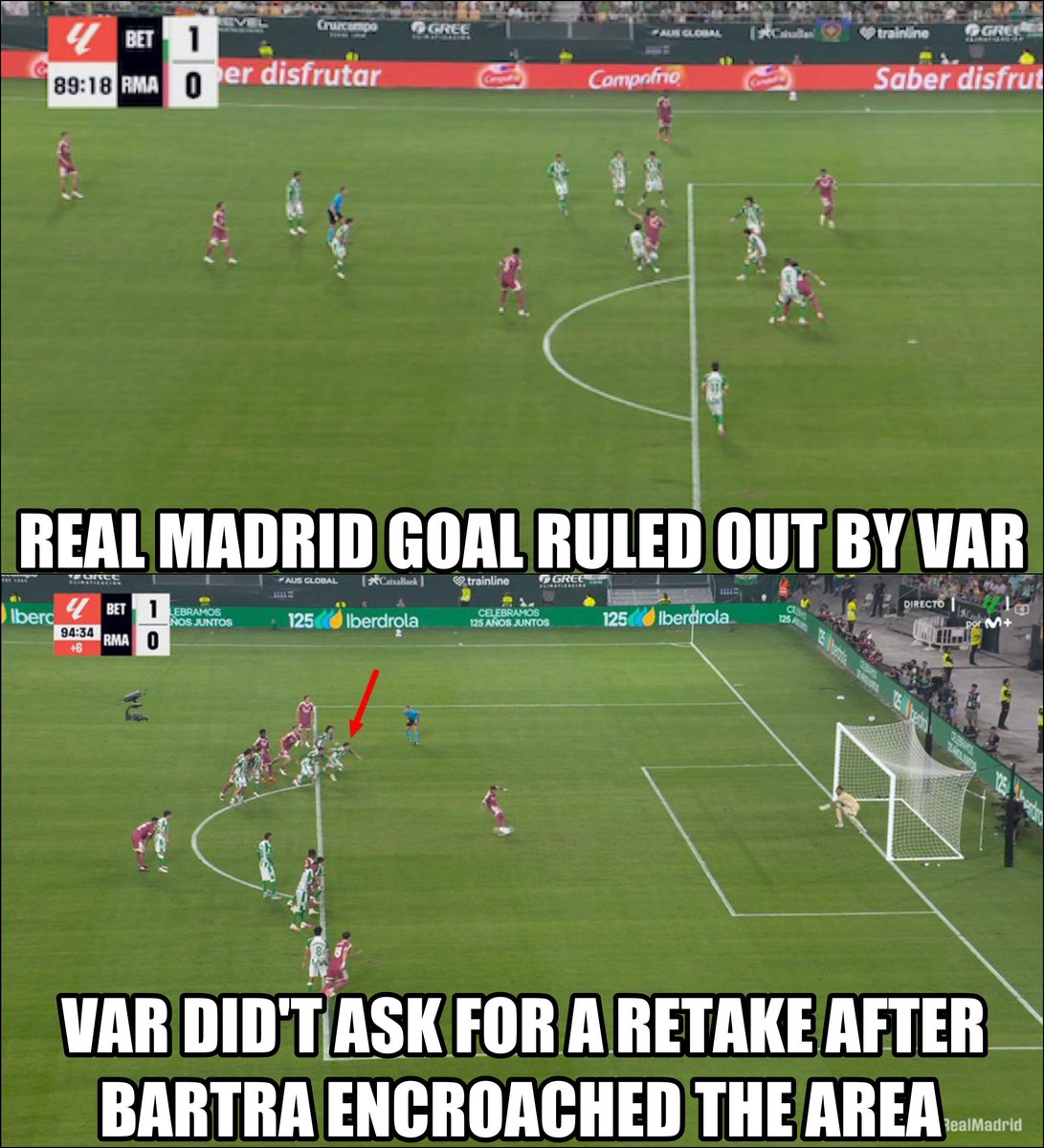 TotalFootball's tweet photo. Real Madrid undone by VAR? https://t.co/OnO1iOsC4g