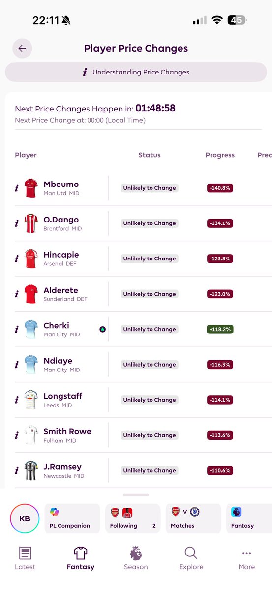 Saka_FPL's tweet photo. Unlikely to change? Or are we being fooled https://t.co/z9CcNubx4E