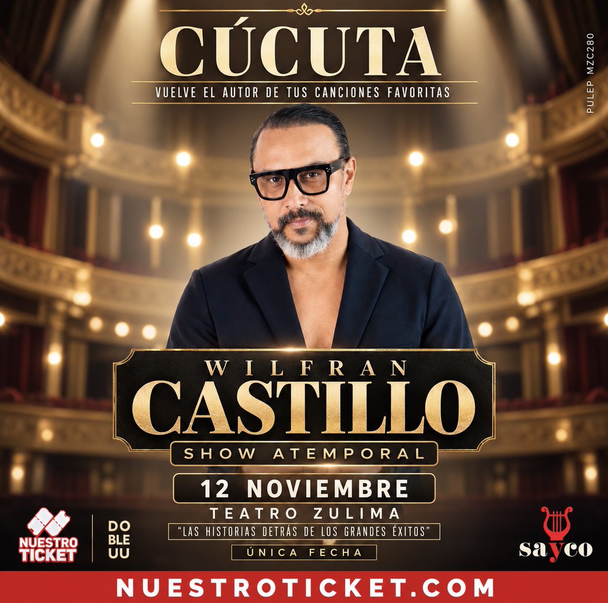 WILFRANCASTILLO's tweet photo. CÚCUTA, nos vemos este 12 de noviembre. ❤️

Llego al Teatro Zulima con SHOW ATEMPORAL, una noche para cantar juntos los éxitos que han marcado generaciones y contarles las historias detrás de mis canciones.

📅 ÚNICA FECHA
🎟️ Elige los mejores puestos:
https://t.co/65xm8X8rv9 https://t.co/tChLl4WzRD