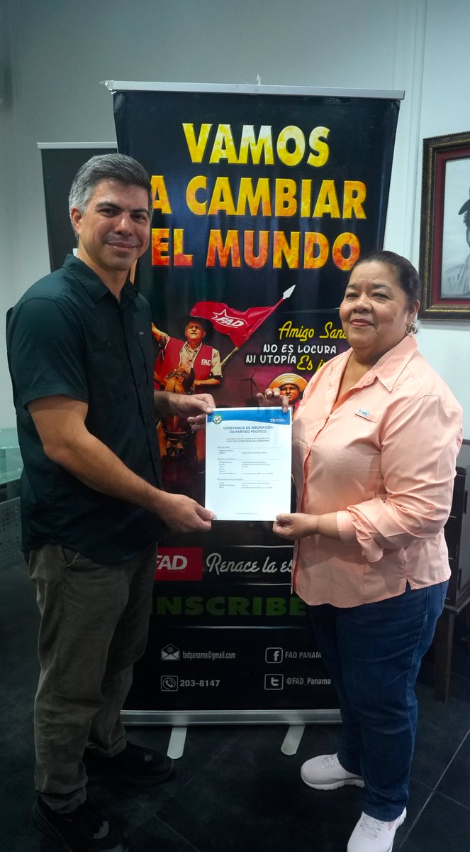 FadPanama's tweet photo. Este 4 de sept. de 2026, damos la bienvenida al compañero Richard Morales, fortaleciendo el compromiso colectivo de seguir construyendo, junto al pueblo panameño, una alternativa política por la vida digna, la justicia social, la democracia y la soberanía nacional. https://t.co/Melgc1of2z