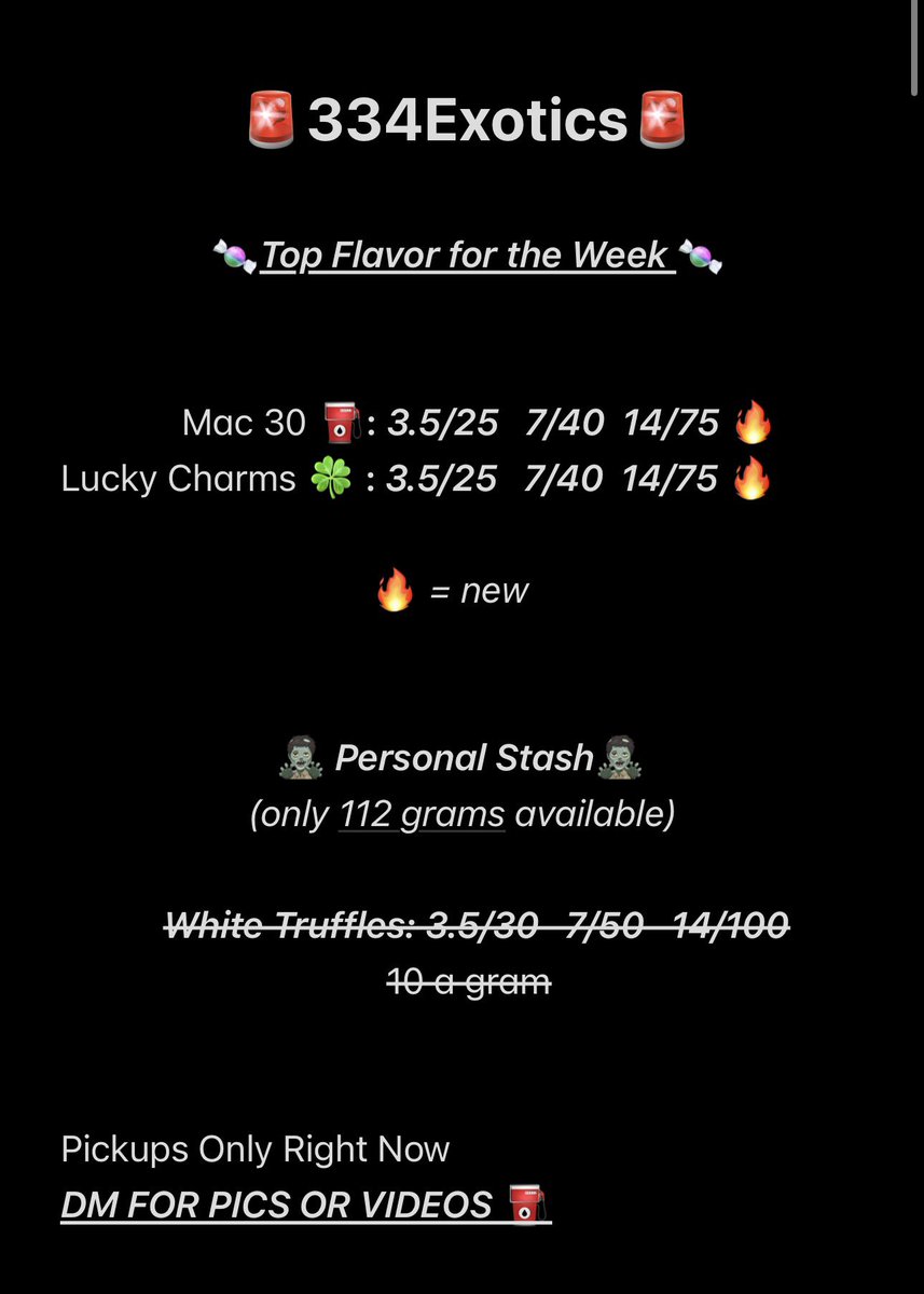 334Exotics's tweet photo. Updated Menu New Flavors 🤞🏽🔥🔥🔥🔥🔥

#houstonplug #houstongas #htxplug #htxgas #houstonweed #houston #334exotics #weedman #gasgod #houstonflavors #weedtwitter #telegram #htxsouthwest #tsuplug https://t.co/lZMdiibLlO